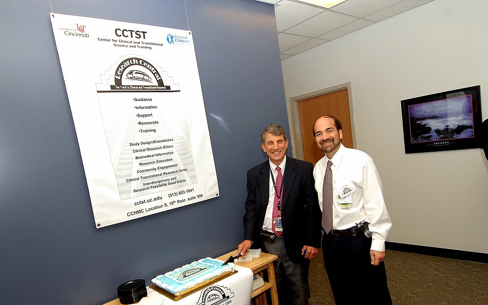 James Heubi, MD (left), and Joel Tsevat, MD, associate deans for clinical and translational research at the UC College of Medicine.