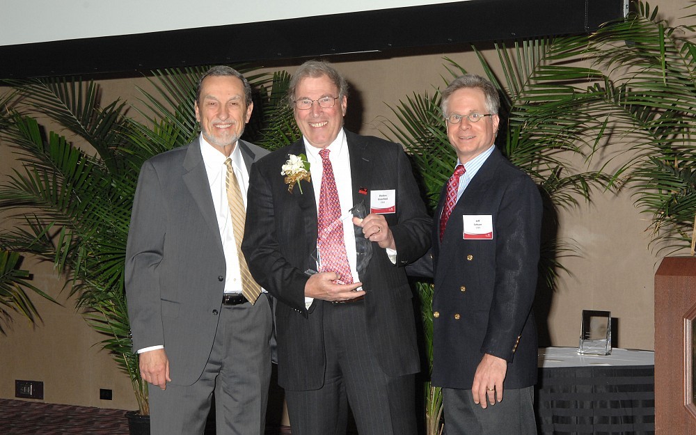 Sheldon Greenfield, MD, receives the 2014 Distinguished Alumni Award at the Alumni Reunion.