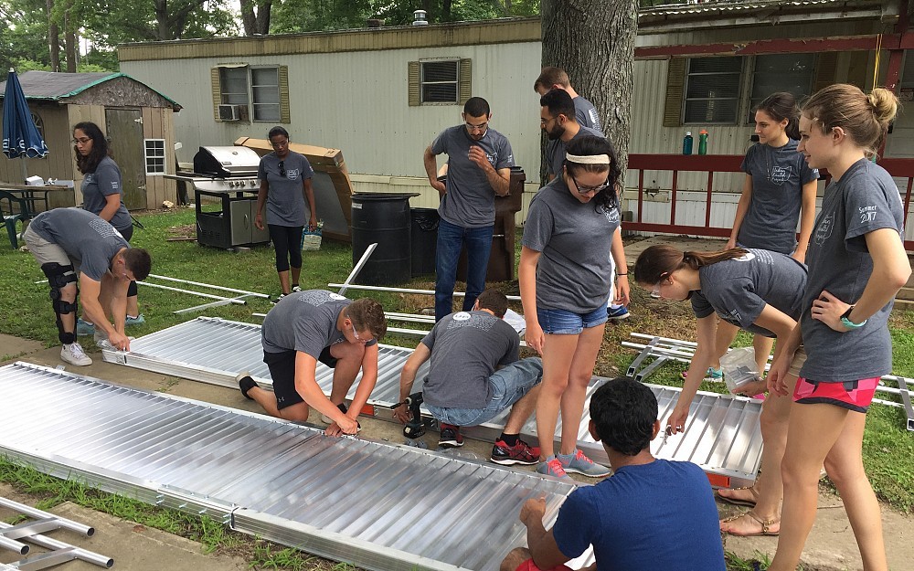 
Students finishing their first year of medical school at UC participated in an Urban Health Project building a mobility ramp for two Tristate residents.