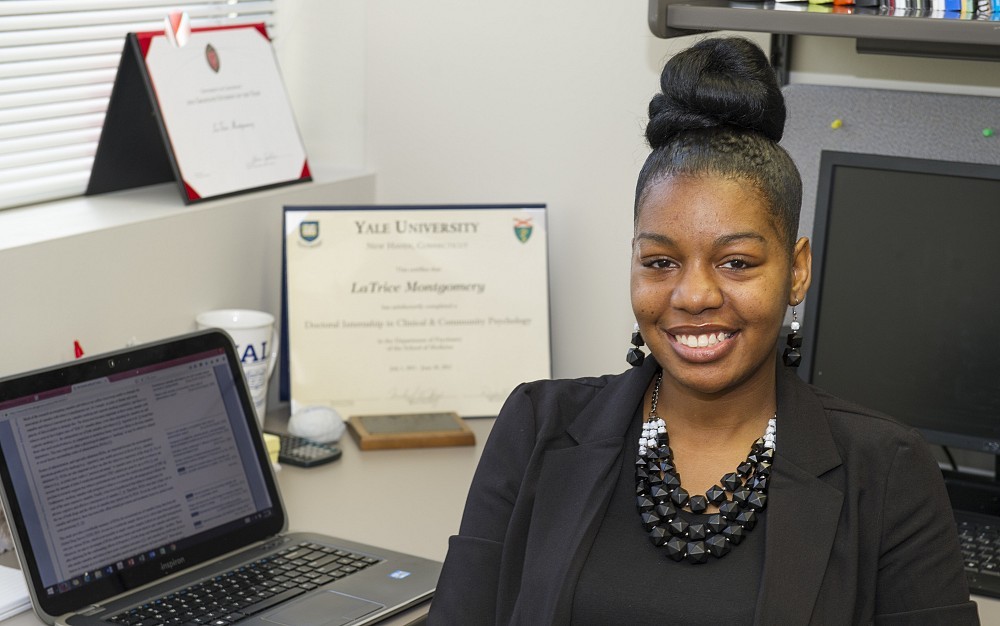 LaTrice Montgomery, PhD, assistant professor and a licensed psychologist in the Addiction Sciences Division of the Department of Psychiatry and Behavioral Neuroscience
