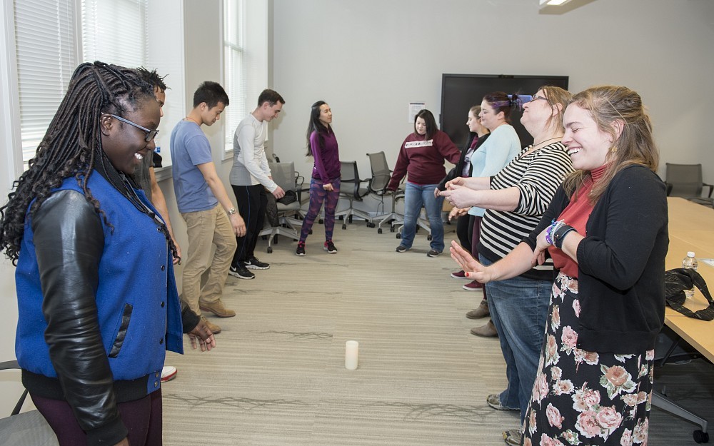 "Increasing resiliency in medical students is a key factor in promoting wellness during the rigors of medical school,Â  says Sian Cotton. "The purpose of our study was to examine mental and emotional factors related to resiliency as a target for future resiliency programming.Â  Here, medical students participate in a mindfulness activity. 