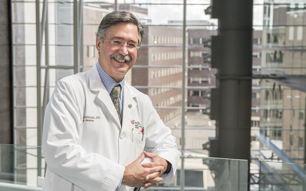Mark Eckman, MD, director of the Division of General Internal Medicine, is shown in the UC College of Medicine.